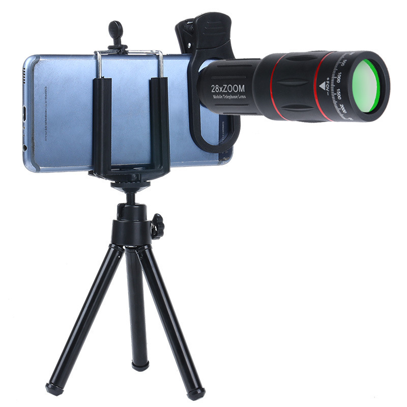 Монокулярен телескоп за смартфон, 18x увеличение, модел Red Circle Long Style, външна fotografия за концерти