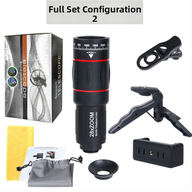 Monokulárny ďalekohľad pre smartfón, 18× zväčšenie, model Red Circle Long Style, vonkajšia fotografia na koncerty