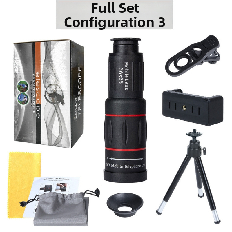 Monokulárny ďalekohľad pre smartfón, 18× zväčšenie, model Red Circle Long Style, vonkajšia fotografia na koncerty