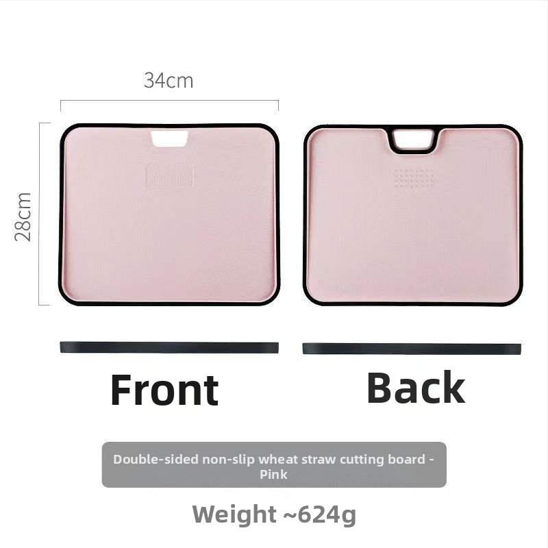 Műanyag vágódeszka, csúszásmentes, Stu márka, modern minimalista stílus