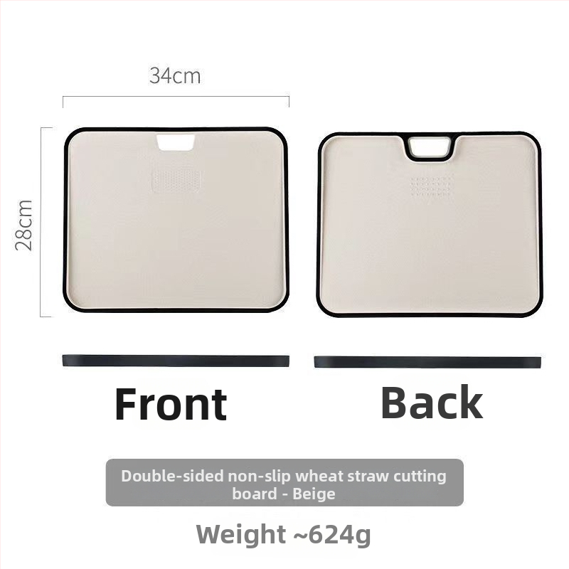 Műanyag vágódeszka, csúszásmentes, Stu márka, modern minimalista stílus