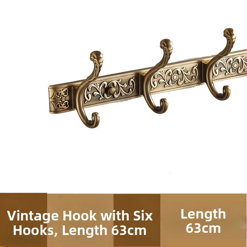 Стенен закачалник с куки, американски стил, сплав, антично боядисване, 2 кг, марка Seth