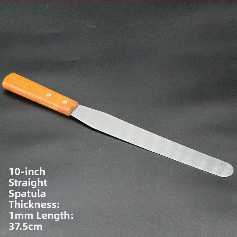 Sada teppanyaki špachtľí s drevenou rúčkou, nerezová oceľ – vysokoteplotná odolnosť, proti popáleniu, obsahuje špachtu na steak a grilovaciu špachtľu