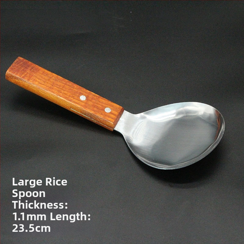 Sada teppanyaki špachtľí s drevenou rúčkou, nerezová oceľ – vysokoteplotná odolnosť, proti popáleniu, obsahuje špachtu na steak a grilovaciu špachtľu