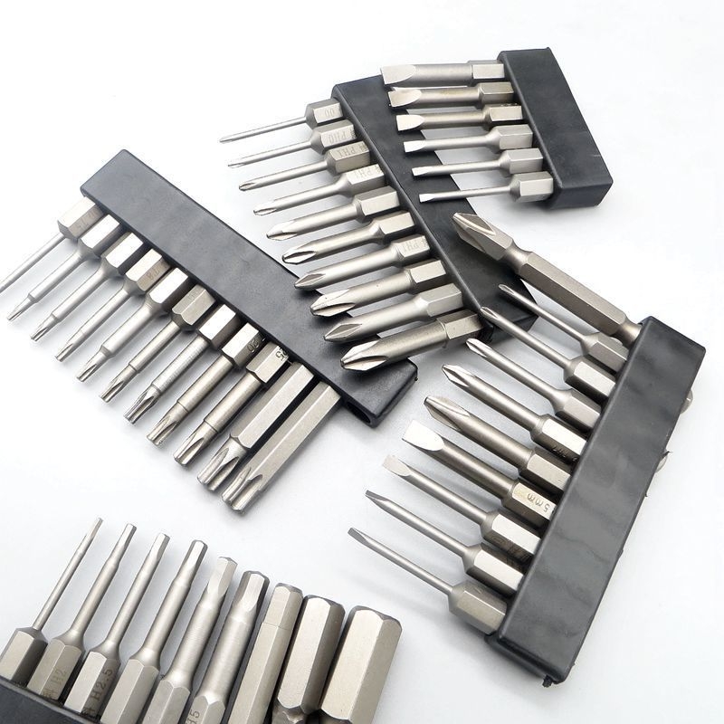 Set de biti magnetici, duri pentru șurubelnițe electrice: Philips, plat, Torx și HEX, pentru bormașini fără fir și șurubelnițe manuale