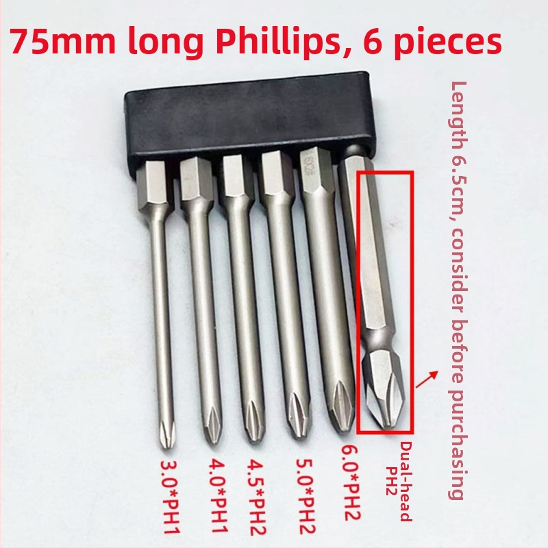 Tvrdý magnetický súbor bitov pre skrutkovače: Philips, ploché, Torx a HEX bity, pre bezdrôtové a ručné vŕtačky