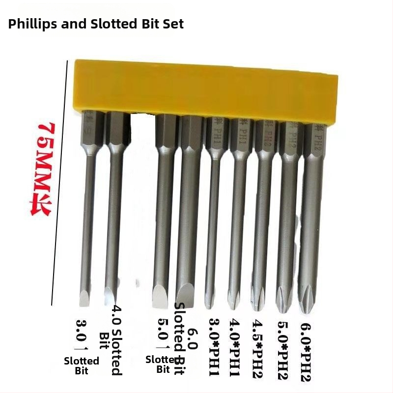 Tvrdý magnetický súbor bitov pre skrutkovače: Philips, ploché, Torx a HEX bity, pre bezdrôtové a ručné vŕtačky