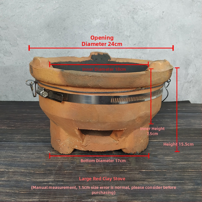 Tradičný visiaci litinový hrniec na dusenie – čínskeho štýlu, bez povlaku, jednopodlažné dno, kompatibilný s plynovou platňou