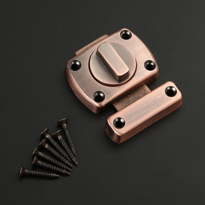 Broască de ușă cu buton, model stânga/dreapta, din aliaj de zinc, finisaj periat, stil lux ușor, Dawei