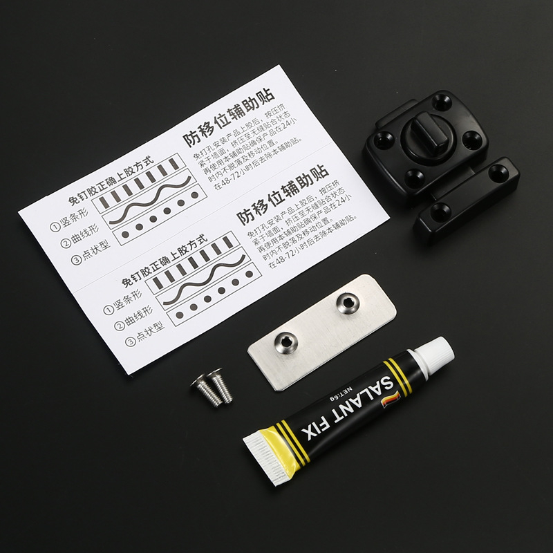 Broască de ușă cu buton, model stânga/dreapta, din aliaj de zinc, finisaj periat, stil lux ușor, Dawei