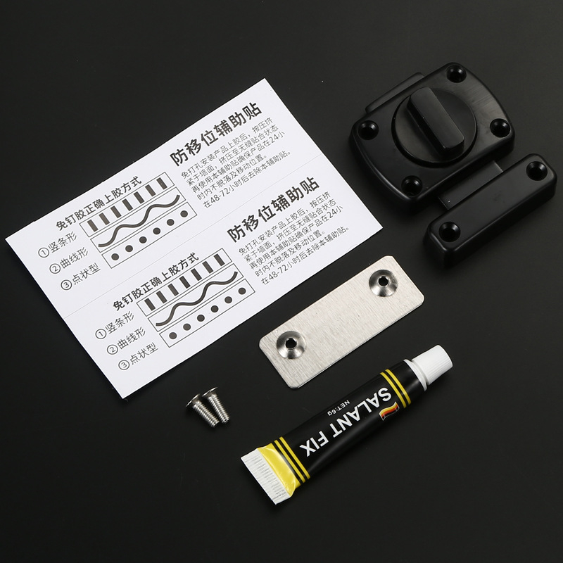 Broască de ușă cu buton, model stânga/dreapta, din aliaj de zinc, finisaj periat, stil lux ușor, Dawei