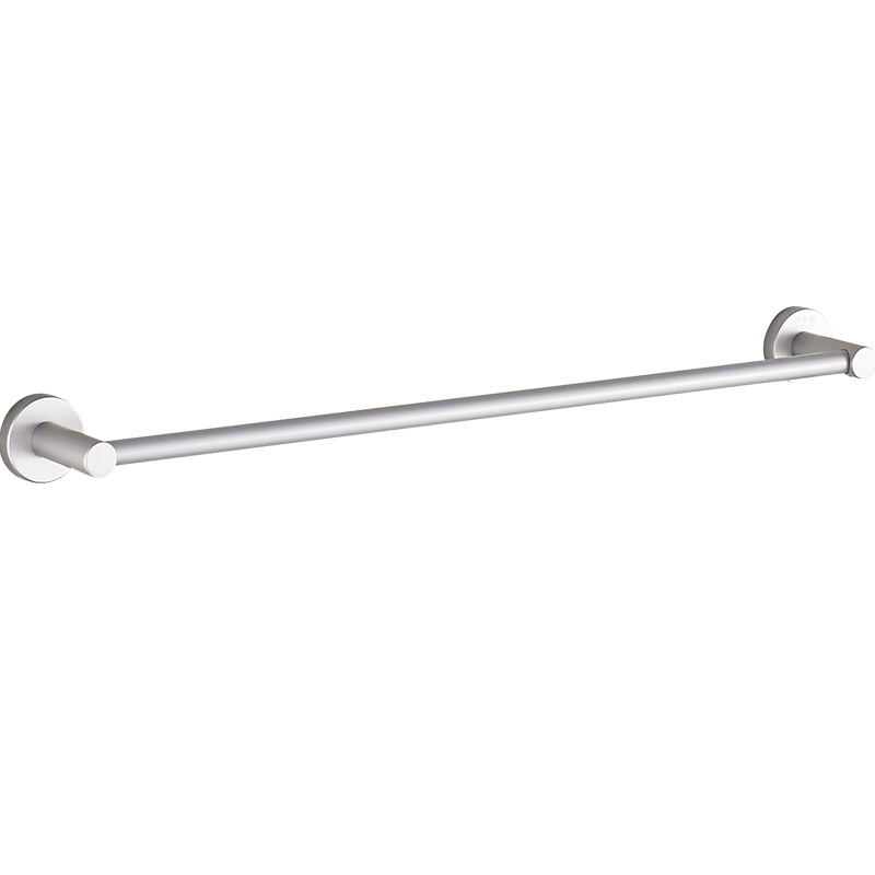 Κρεμάστρα πετσέτας τοίχου, μονή ράγα, από αλουμίνιο διαστημικού τύπου, φινίρισμα ανοδίωση, εγκατάσταση χωρίς διάτρηση, φορτίο έως 30 kg