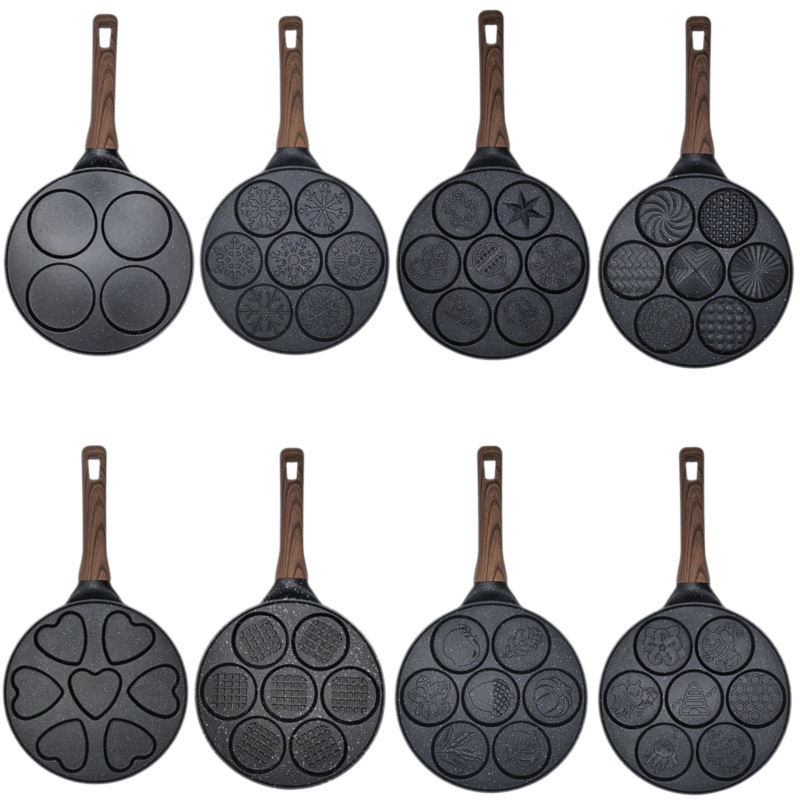 Τηγάνι – αντικολλητική επίστρωση; σώμα από κράμα αλουμινίου με κάτω από 430 ανοξείδωτο χάλυβα; διπλός πυθμένα; συμβατό με επαγωγικό μάτι και φούρνο αερίου