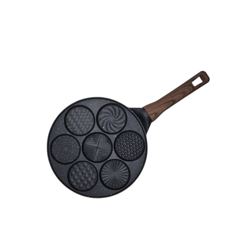 Τηγάνι – αντικολλητική επίστρωση; σώμα από κράμα αλουμινίου με κάτω από 430 ανοξείδωτο χάλυβα; διπλός πυθμένα; συμβατό με επαγωγικό μάτι και φούρνο αερίου