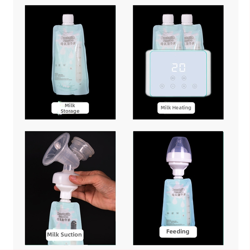 Beiyokang Vrecko na skladovanie materského mlieka – Jednorázové PET vrecko na mrazenie, 10 kusov, súkromná značka