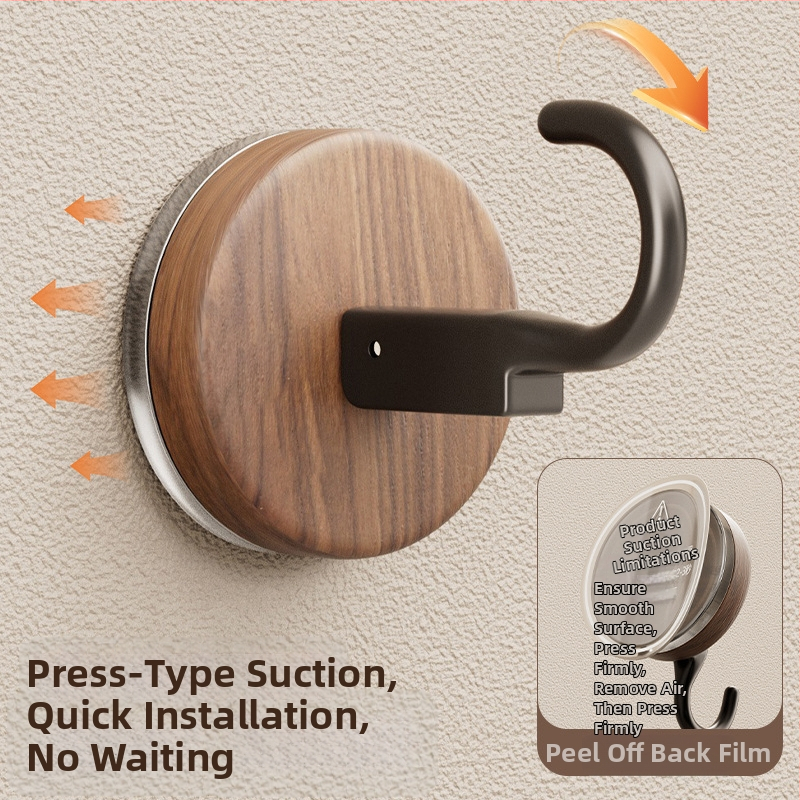 Prísavný háčik s antickým štýlom, ABS materiál, montáž bez vŕtania, vhodný do kúpeľne a kuchyne