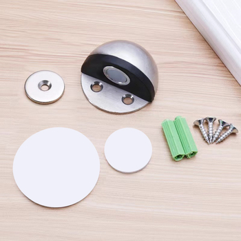 Stop de ușă magnetic anti-coliziune - din oțel inoxidabil 201/304, montaj pe podea, operare manuală, stil modern simplu, brand Wanjin Hui
