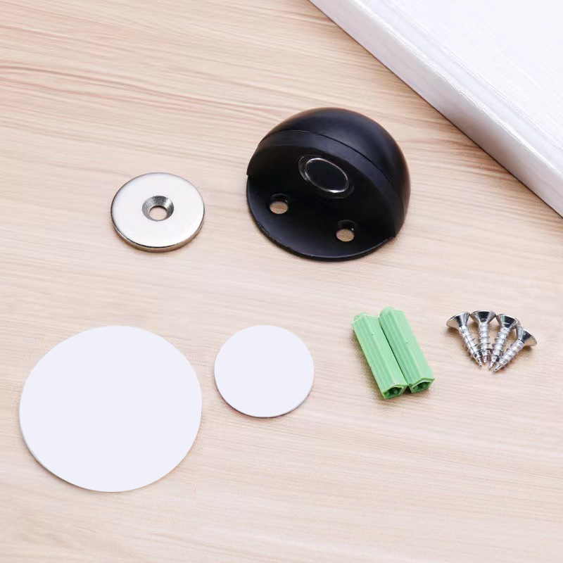 Stop de ușă magnetic anti-coliziune - din oțel inoxidabil 201/304, montaj pe podea, operare manuală, stil modern simplu, brand Wanjin Hui
