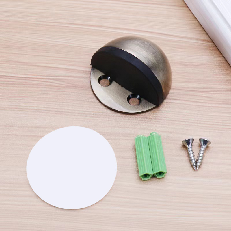 Stop de ușă magnetic anti-coliziune - din oțel inoxidabil 201/304, montaj pe podea, operare manuală, stil modern simplu, brand Wanjin Hui