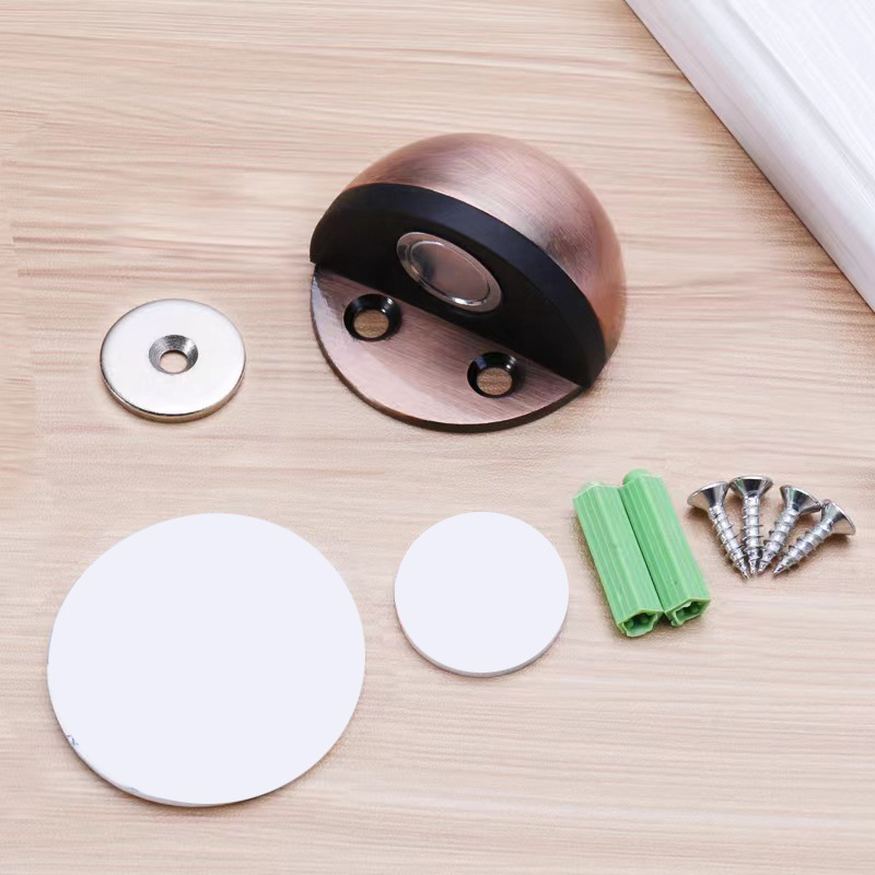 Stop de ușă magnetic anti-coliziune - din oțel inoxidabil 201/304, montaj pe podea, operare manuală, stil modern simplu, brand Wanjin Hui