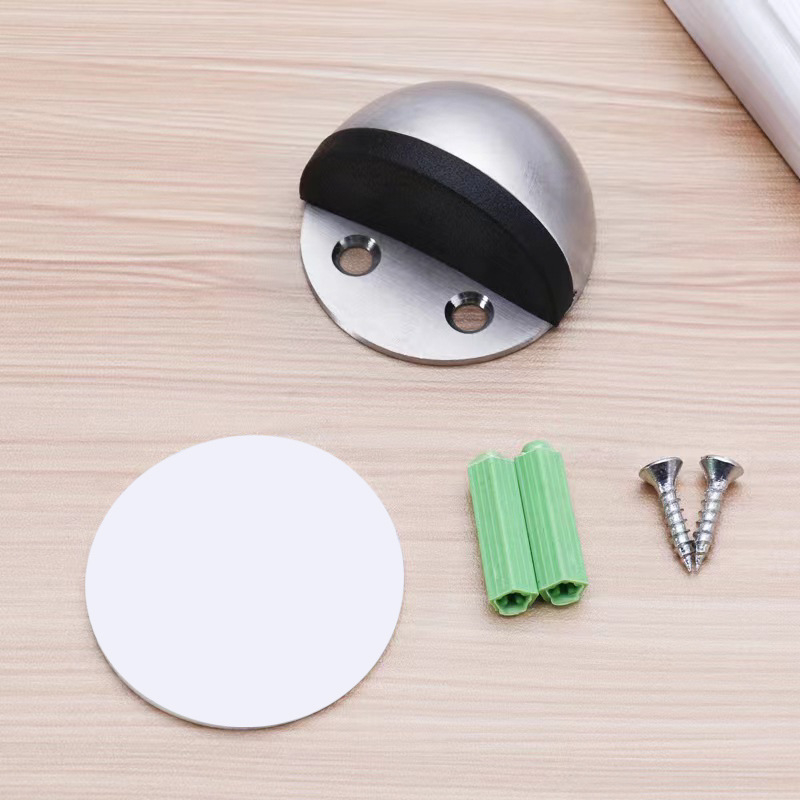 Stop de ușă magnetic anti-coliziune - din oțel inoxidabil 201/304, montaj pe podea, operare manuală, stil modern simplu, brand Wanjin Hui