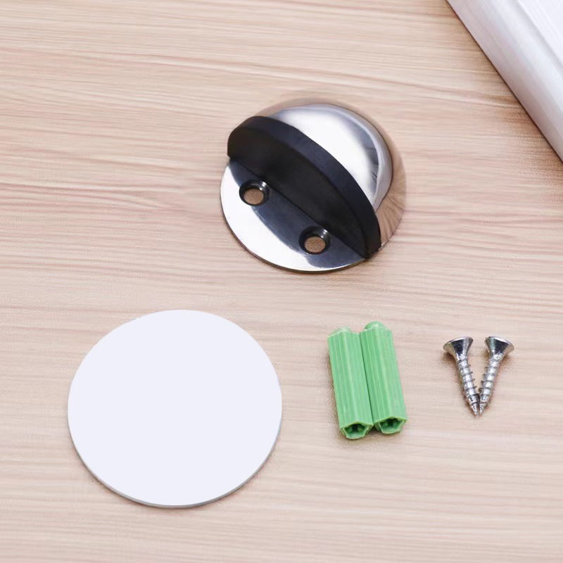 Stop de ușă magnetic anti-coliziune - din oțel inoxidabil 201/304, montaj pe podea, operare manuală, stil modern simplu, brand Wanjin Hui