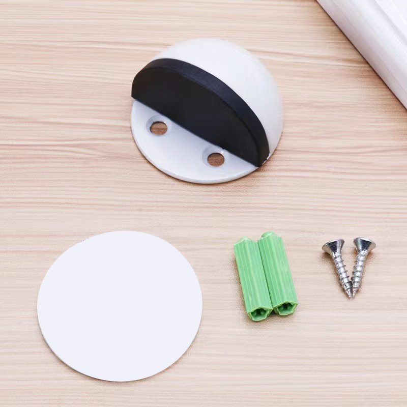 Stop de ușă magnetic anti-coliziune - din oțel inoxidabil 201/304, montaj pe podea, operare manuală, stil modern simplu, brand Wanjin Hui