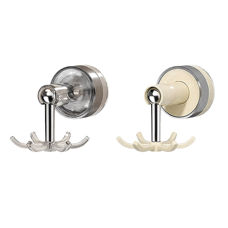 Kuhinjski usisni konus sa šest kandži, zidni rotirajući držač za spatule i žlice; PET+ABS; višenamjenski, bez ugradnje; Youqin