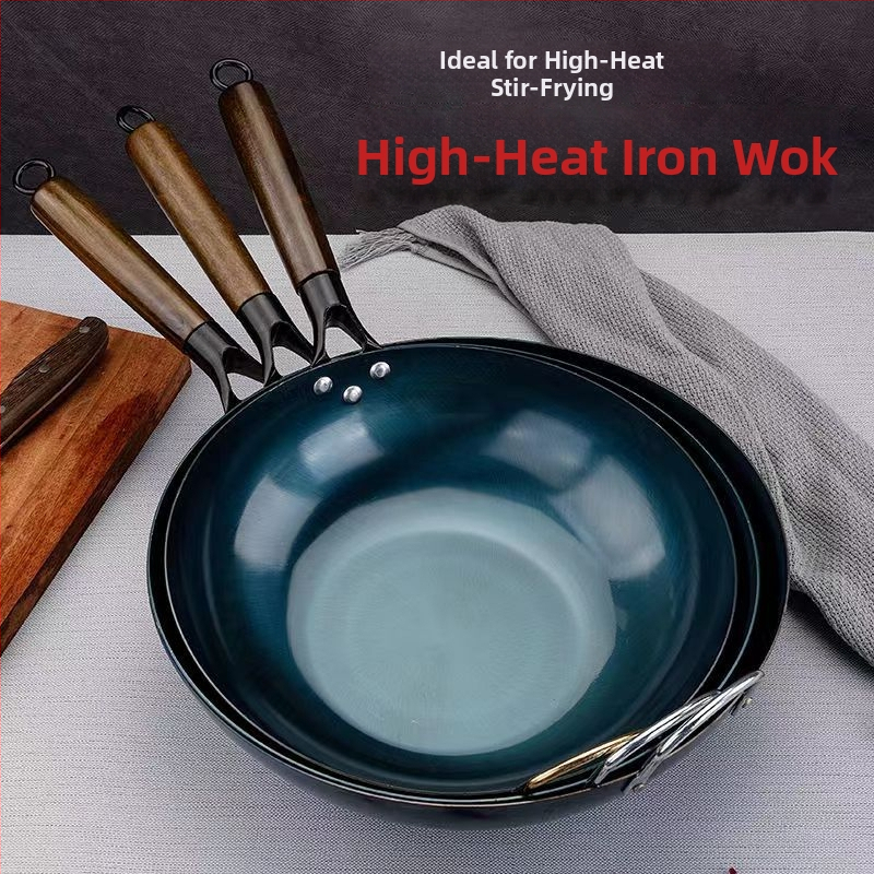 Τηγάνι από χυτοσίδηρο, χωρίς επίχρισμα, έτοιμο προς χρήση, συμβατό με επαγωγή, βάρος 1,2–1,6 kg