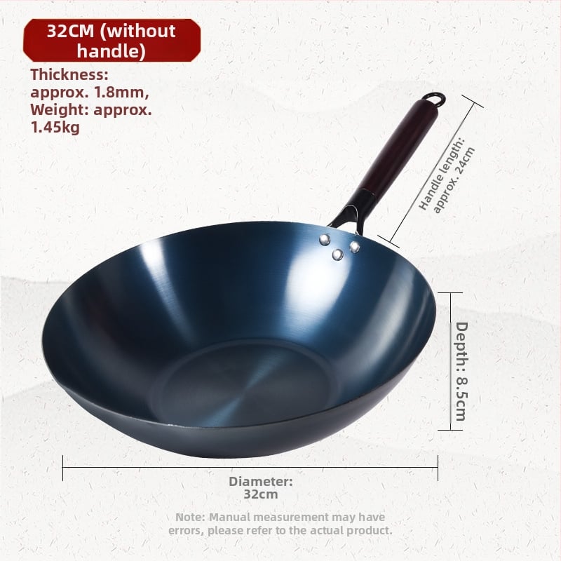 Τηγάνι από χυτοσίδηρο, χωρίς επίχρισμα, έτοιμο προς χρήση, συμβατό με επαγωγή, βάρος 1,2–1,6 kg