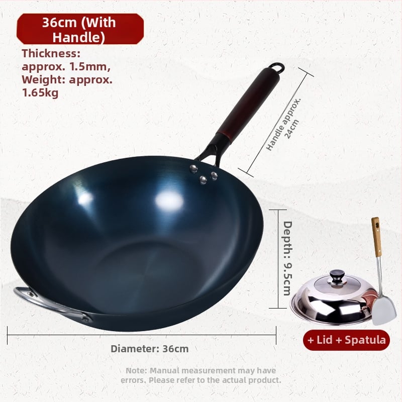 Τηγάνι από χυτοσίδηρο, χωρίς επίχρισμα, έτοιμο προς χρήση, συμβατό με επαγωγή, βάρος 1,2–1,6 kg