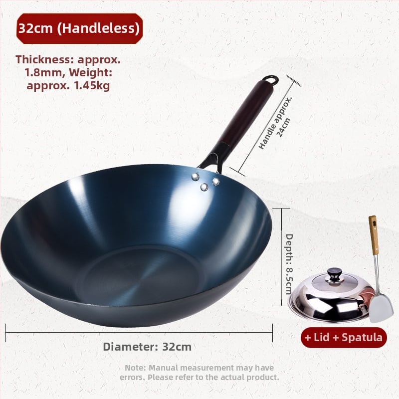 Τηγάνι από χυτοσίδηρο, χωρίς επίχρισμα, έτοιμο προς χρήση, συμβατό με επαγωγή, βάρος 1,2–1,6 kg