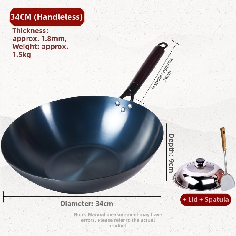 Τηγάνι από χυτοσίδηρο, χωρίς επίχρισμα, έτοιμο προς χρήση, συμβατό με επαγωγή, βάρος 1,2–1,6 kg