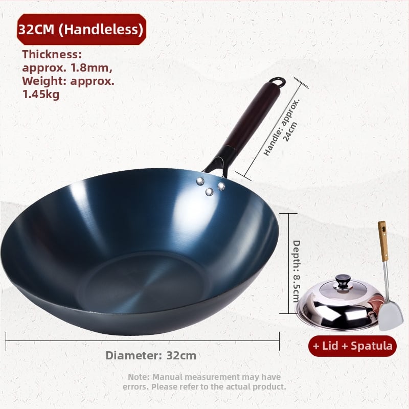 Τηγάνι από χυτοσίδηρο, χωρίς επίχρισμα, έτοιμο προς χρήση, συμβατό με επαγωγή, βάρος 1,2–1,6 kg