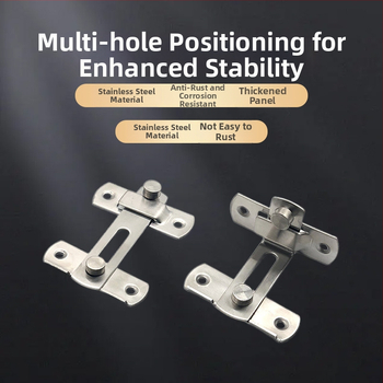 Zăvor pentru ușă DB-20, oțel inoxidabil, finisaj Wire Drawing, stil modern minimalist