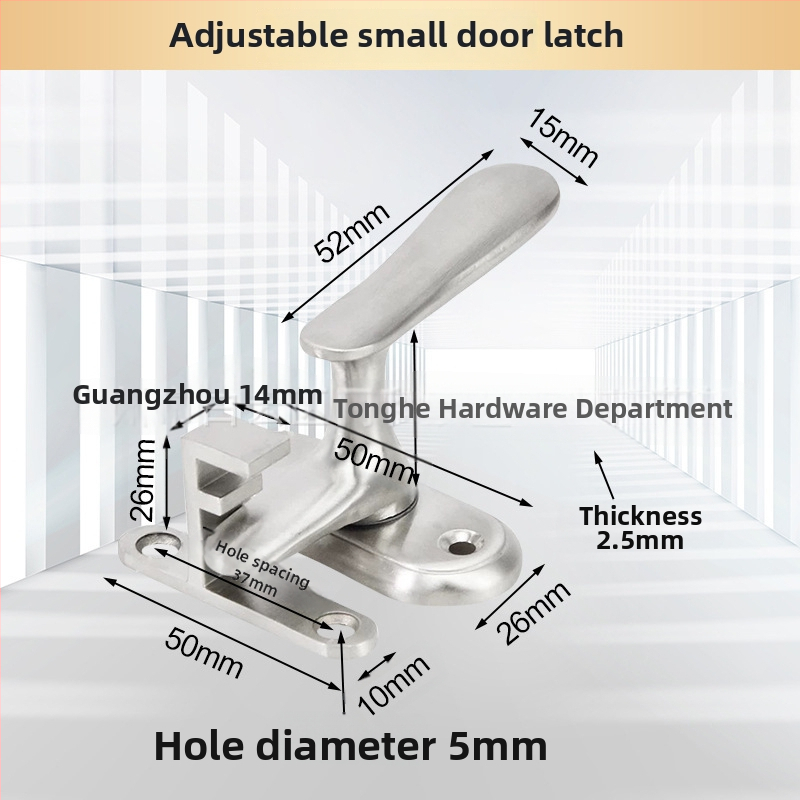 Zăvor pentru ușă DB-20, oțel inoxidabil, finisaj Wire Drawing, stil modern minimalist