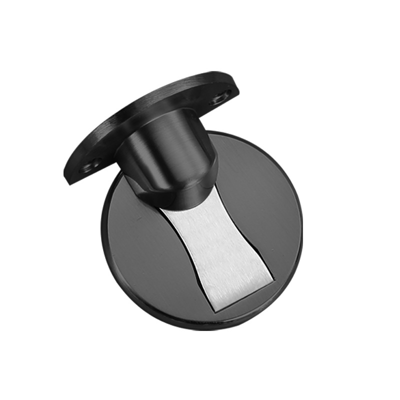 Stop magnetic pentru ușă, montaj pe perete, aliaj de zinc, placare electroplată, model 121, stil modern minimalist