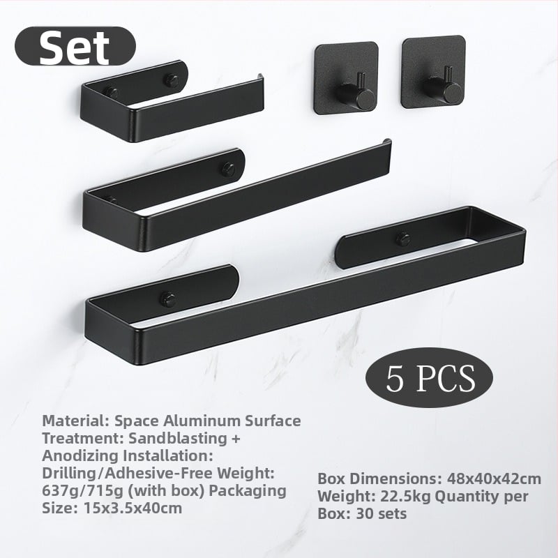 Ράγα πετσετών από κράμα αλουμινίου διαστημικού τύπου, εγκατάσταση χωρίς διάτρηση, φινίρισμα οξείδωσης, επιτοίχια τοποθέτηση, φορτίο 20 kg, ένα επίπεδο (Κράμα αλουμινίου, φινίρισμα οξείδωσης, 20 kg, ένα επίπεδο, επιτοίχιο)