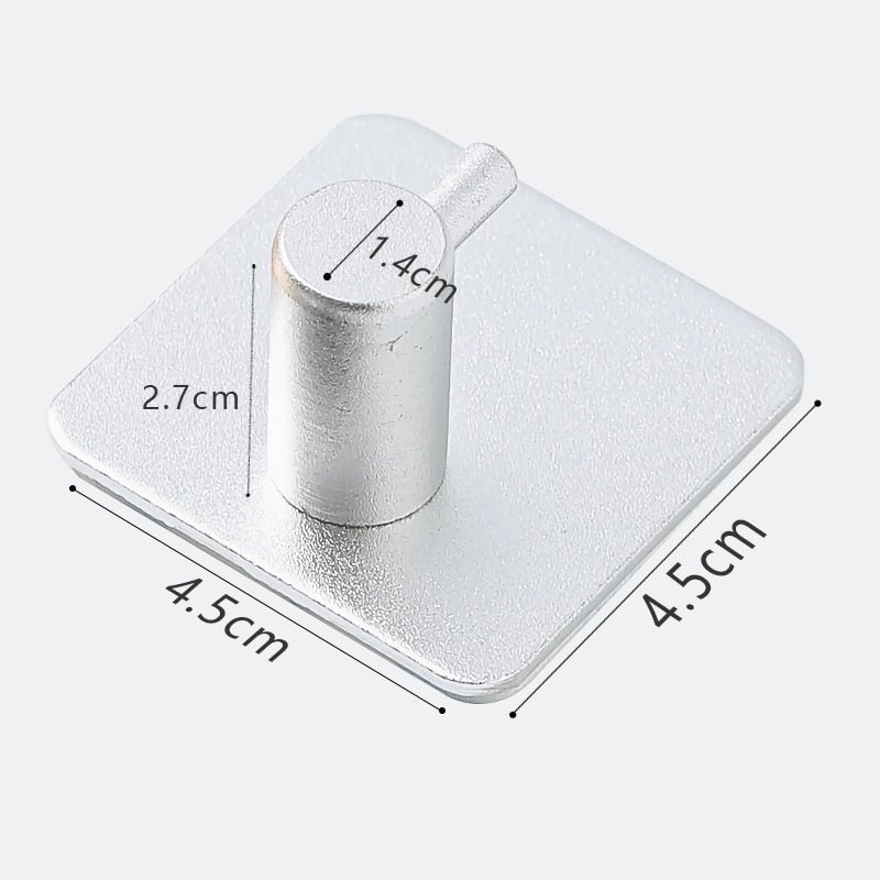 Ράγα πετσετών από κράμα αλουμινίου διαστημικού τύπου, εγκατάσταση χωρίς διάτρηση, φινίρισμα οξείδωσης, επιτοίχια τοποθέτηση, φορτίο 20 kg, ένα επίπεδο (Κράμα αλουμινίου, φινίρισμα οξείδωσης, 20 kg, ένα επίπεδο, επιτοίχιο)