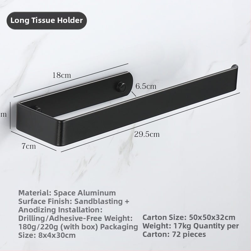 Ράγα πετσετών από κράμα αλουμινίου διαστημικού τύπου, εγκατάσταση χωρίς διάτρηση, φινίρισμα οξείδωσης, επιτοίχια τοποθέτηση, φορτίο 20 kg, ένα επίπεδο (Κράμα αλουμινίου, φινίρισμα οξείδωσης, 20 kg, ένα επίπεδο, επιτοίχιο)