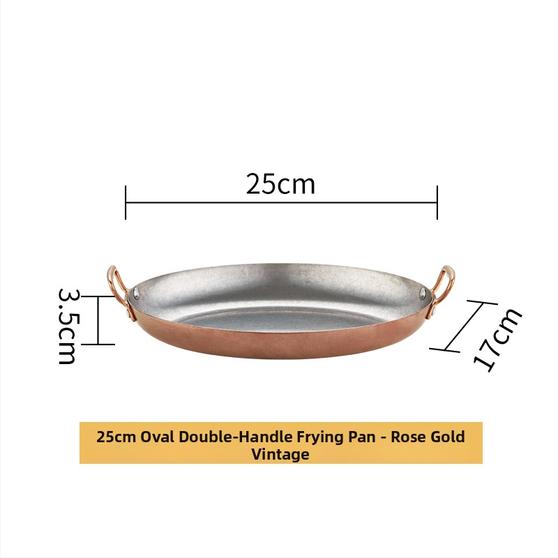 Nerezová panvica tvaru vajíčka z nehrdzavejúcej ocele 304, dvojité uši, hrubý spodok, model HO-1021