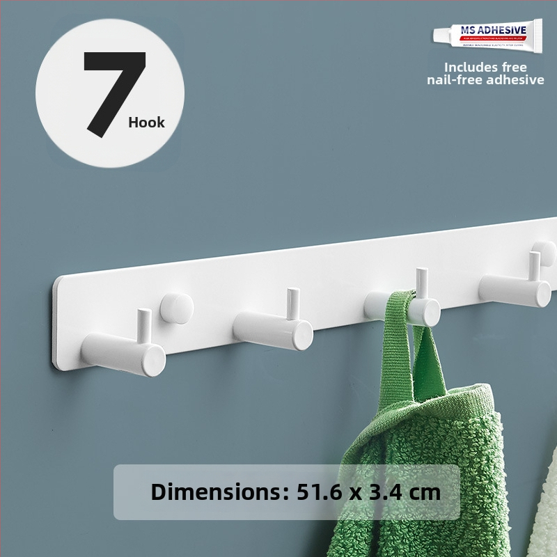 Без пробиване стенно закачало за кухня, антре и баня — space алуминий, 120 г, модерен минималистичен стил