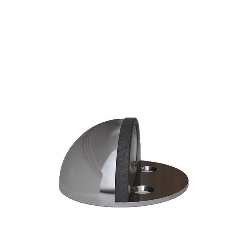 Stop de ușă montat pe podea, din oțel inoxidabil, montaj fără găuri cu bandă adezivă, finisaj electroplacat, stil modern minimalist