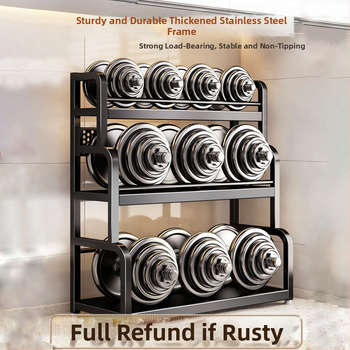 Raft de bucătărie pentru blat: suport pentru cuțite, suport pentru bețe de mâncare, recipient pentru sare și borcănaș cu condimente — oțel-carbon, fără montaj, stil Nordic.