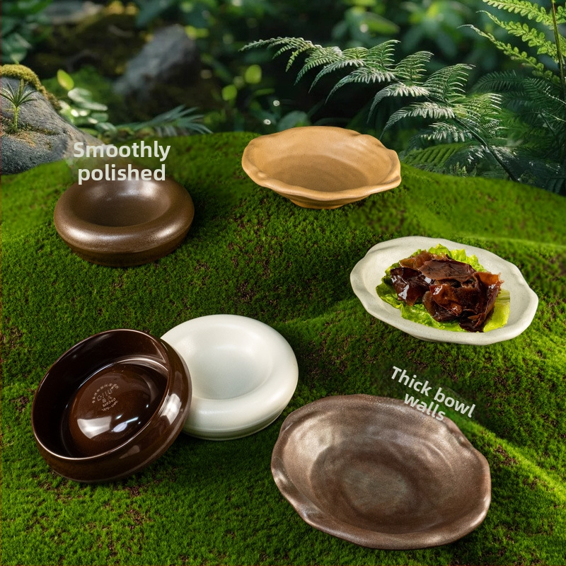 Melamínový plochý obdĺžnikový tanier na hot pot a grilovanie — lesklý povrch, jednofarebný vzor, prispôsobiteľný