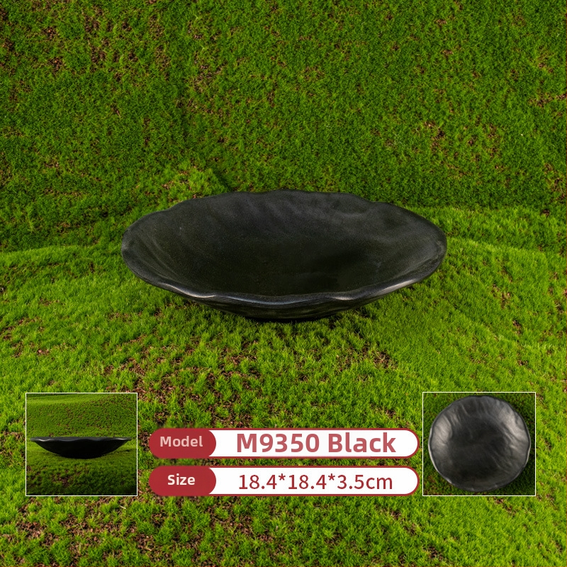 Melamínový plochý obdĺžnikový tanier na hot pot a grilovanie — lesklý povrch, jednofarebný vzor, prispôsobiteľný