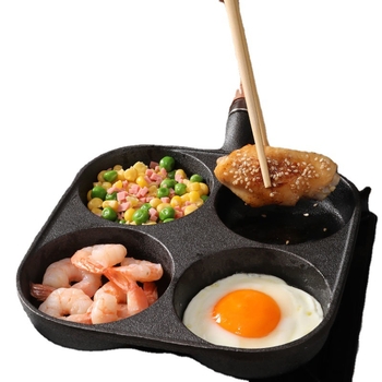 Lijevani željezni tiganj s neprijanjajućim premazom — Model XLF-JP; Funkcija: forma za hamburger, kruh, prženo jaje i tortu; Težina: 2,6 kg