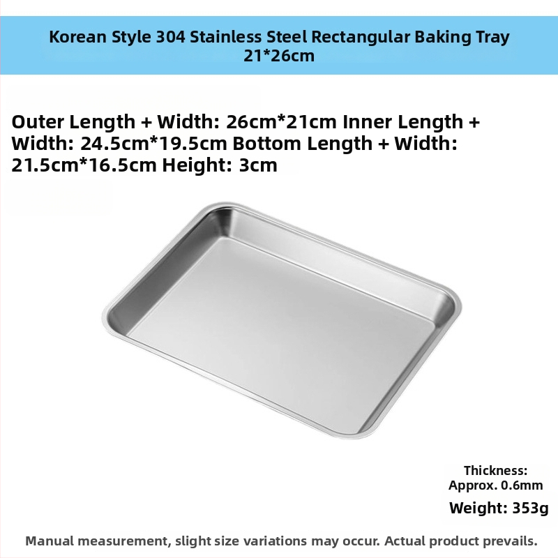 Plochý podnos z nerezovej ocele 304, obdĺžnikový, s filtrovacou sieťou na riadenie oleja a drenáž, moderný minimalistický štýl