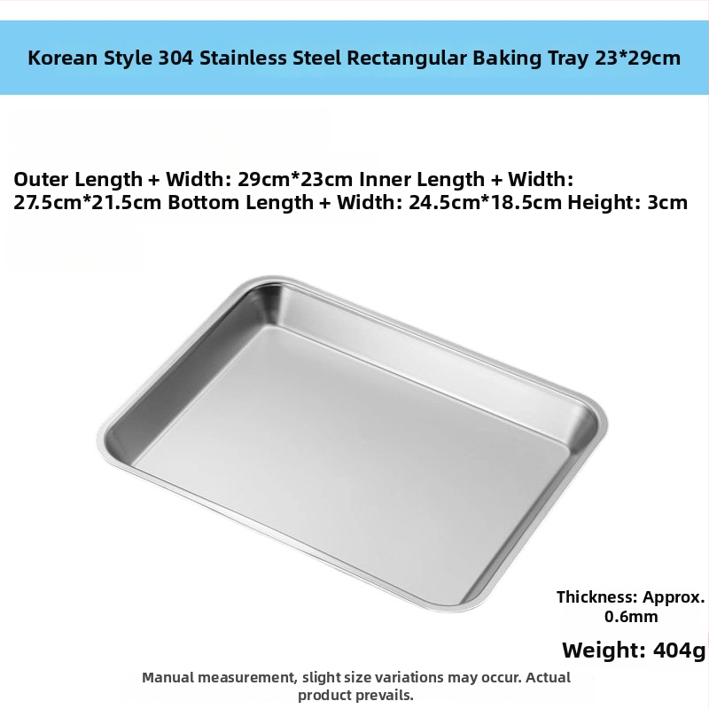 Plochý podnos z nerezovej ocele 304, obdĺžnikový, s filtrovacou sieťou na riadenie oleja a drenáž, moderný minimalistický štýl