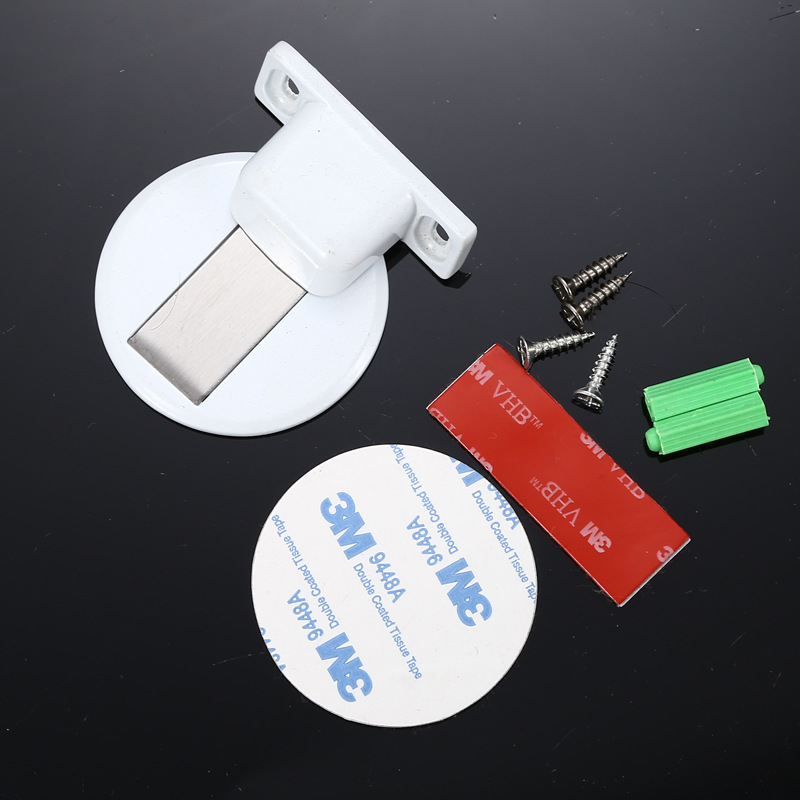 Stop ușă din aliaj zinc – priză la podea, fără găuri, silențios, invizibil, cu magnet pentru uși interioare din lemn (montaj CT-02, manual, stil modern)